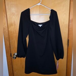 Emerald Sundae Black Mini Dress